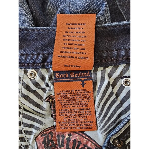 Rock Revival Jeans Women's Blue Denim Zea Skinny Size 29 - Picture 8 of 11